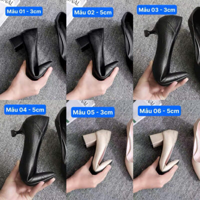 GIÀY DA MỀM DẬM GÓT 160302