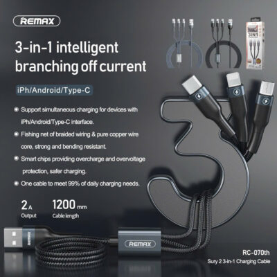 DÂY SẠC REMAX 3IN1 110637